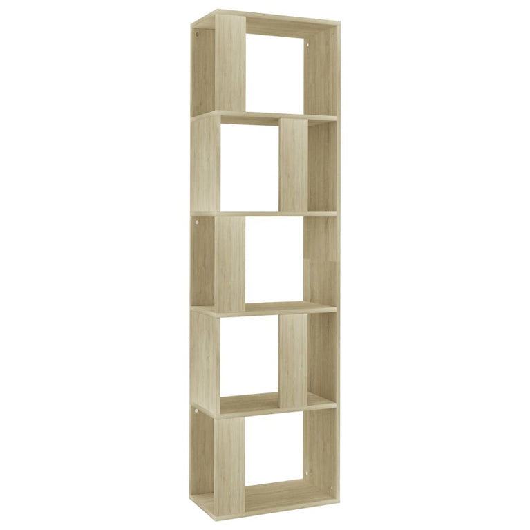 Boekenkast/kamerscherm 45x24x159 cm bewerkt hout sonoma eiken