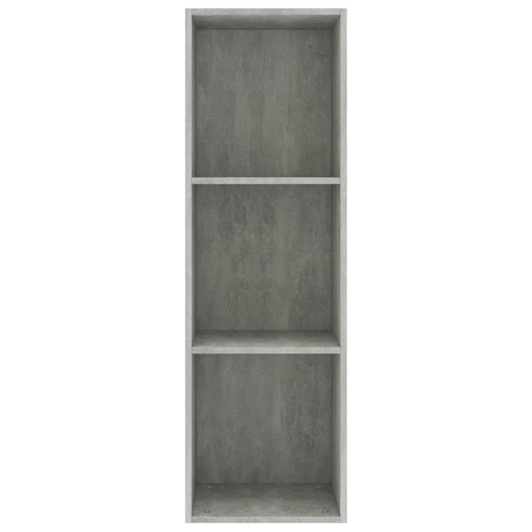Boekenkast/tv-meubel 36x30x114 cm bewerkt hout betongrijs