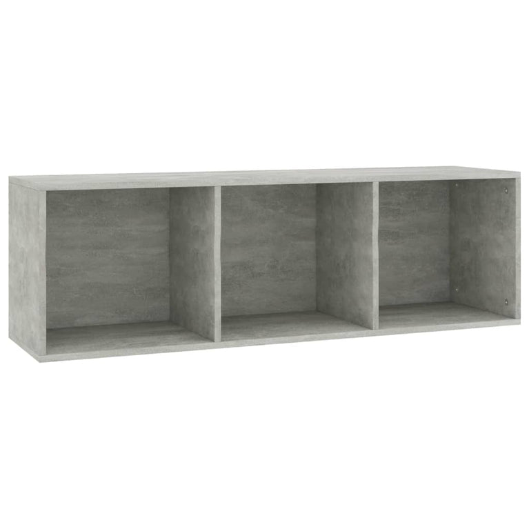 Boekenkast/tv-meubel 36x30x114 cm bewerkt hout betongrijs