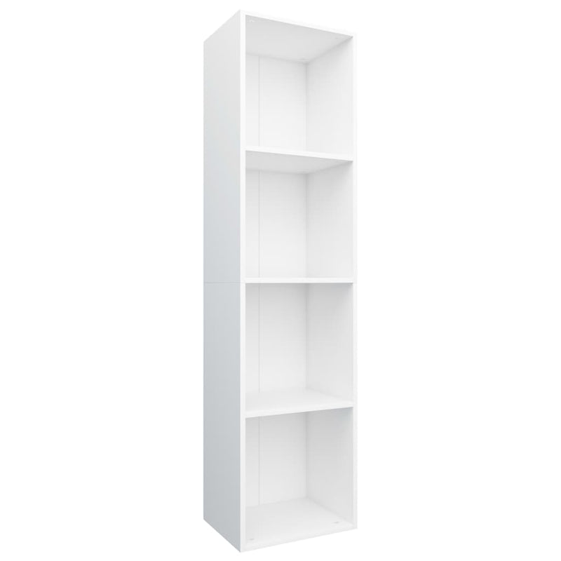Boekenkast/tv-meubel 36x30x143 cm bewerkt hout wit MeubelReus