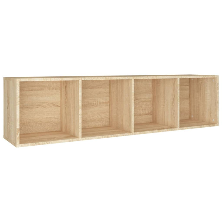 Boekenkast/tv-meubel 36x30x143cm bewerkt hout sonoma eikenkleur MeubelReus