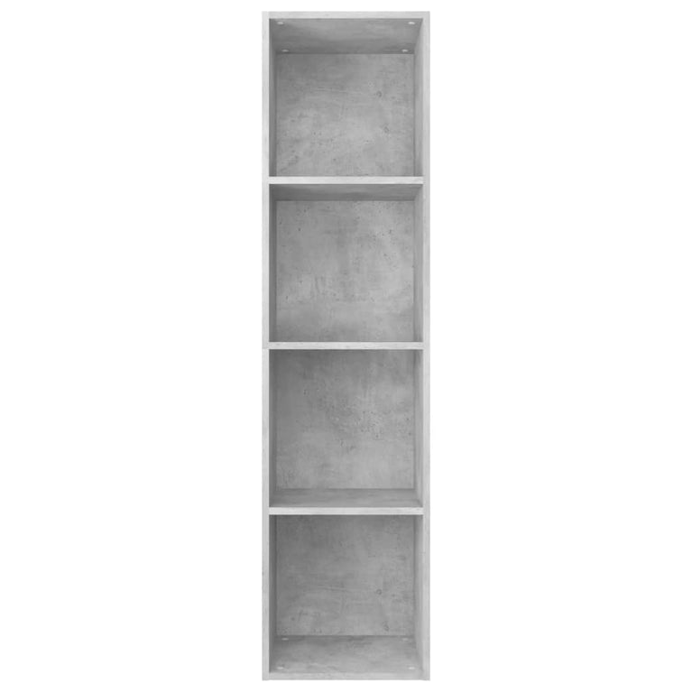 Boekenkast/tv-meubel 36x30x143 cm bewerkt hout betongrijs MeubelReus