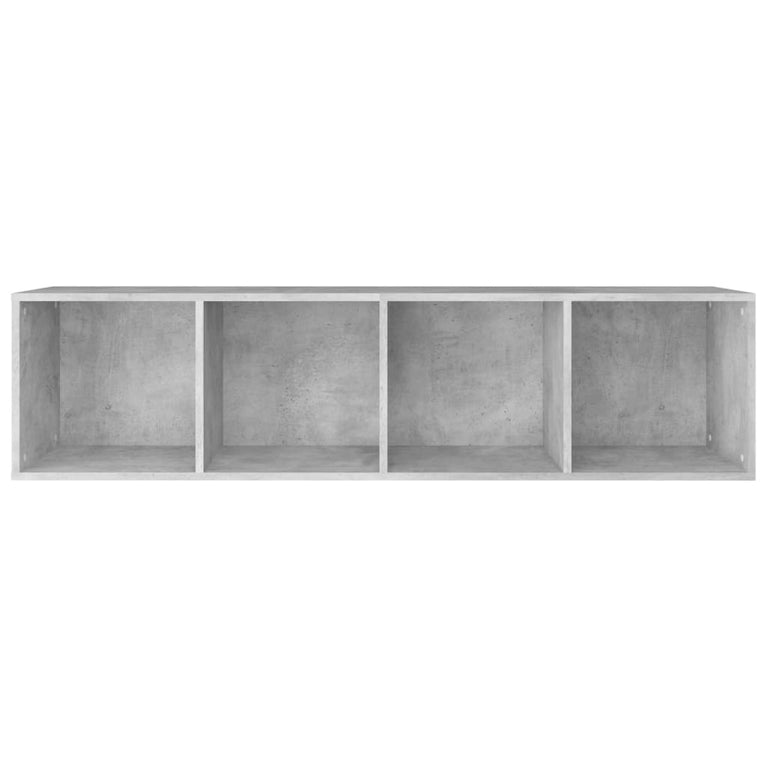 Boekenkast/tv-meubel 36x30x143 cm bewerkt hout betongrijs MeubelReus
