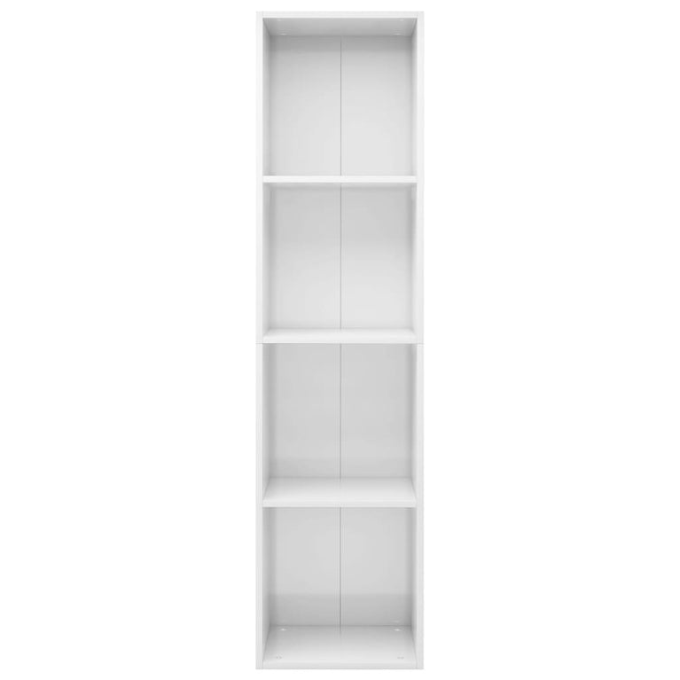 Boekenkast/tv-meubel 36x30x143 cm bewerkt hout hoogglans wit MeubelReus