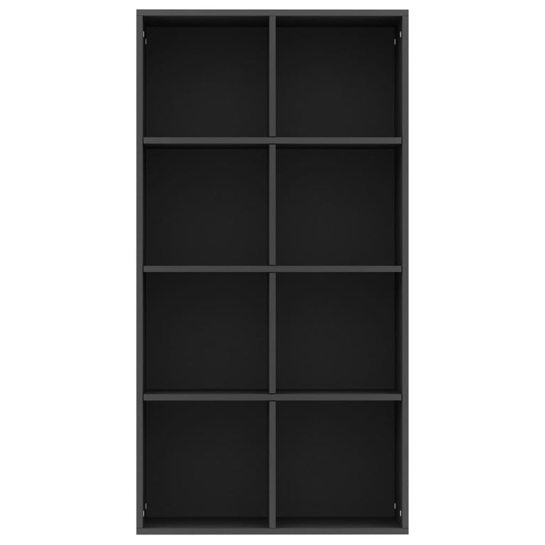 Boekenkast/dressoir 66x30x130 cm bewerkt hout zwart