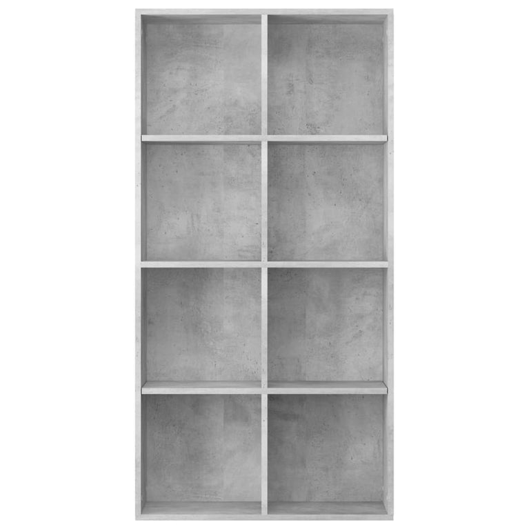 Boekenkast/dressoir 66x30x130 cm bewerkt hout betongrijs MeubelReus