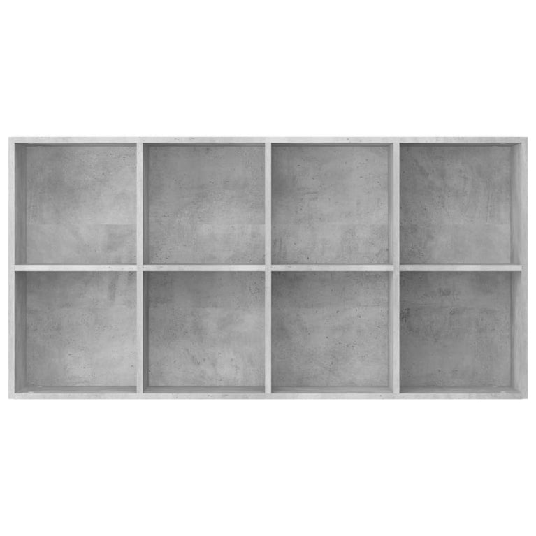 Boekenkast/dressoir 66x30x130 cm bewerkt hout betongrijs MeubelReus