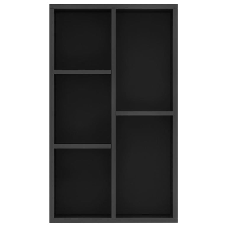 Boekenkast/dressoir 50x25x80 cm spaanplaat zwart