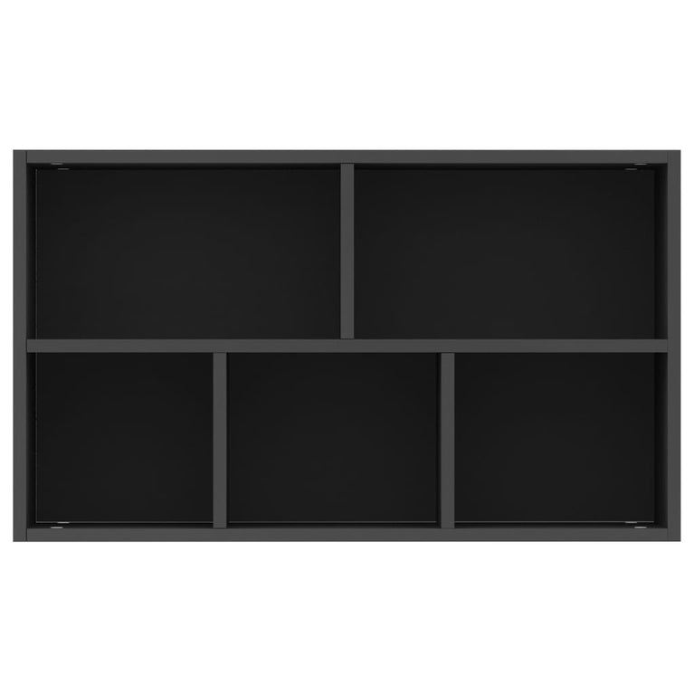 Boekenkast/dressoir 50x25x80 cm spaanplaat zwart