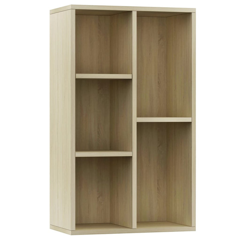 Boekenkast/dressoir 50x25x80 cm spaanplaat sonoma eikenkleurig MeubelReus