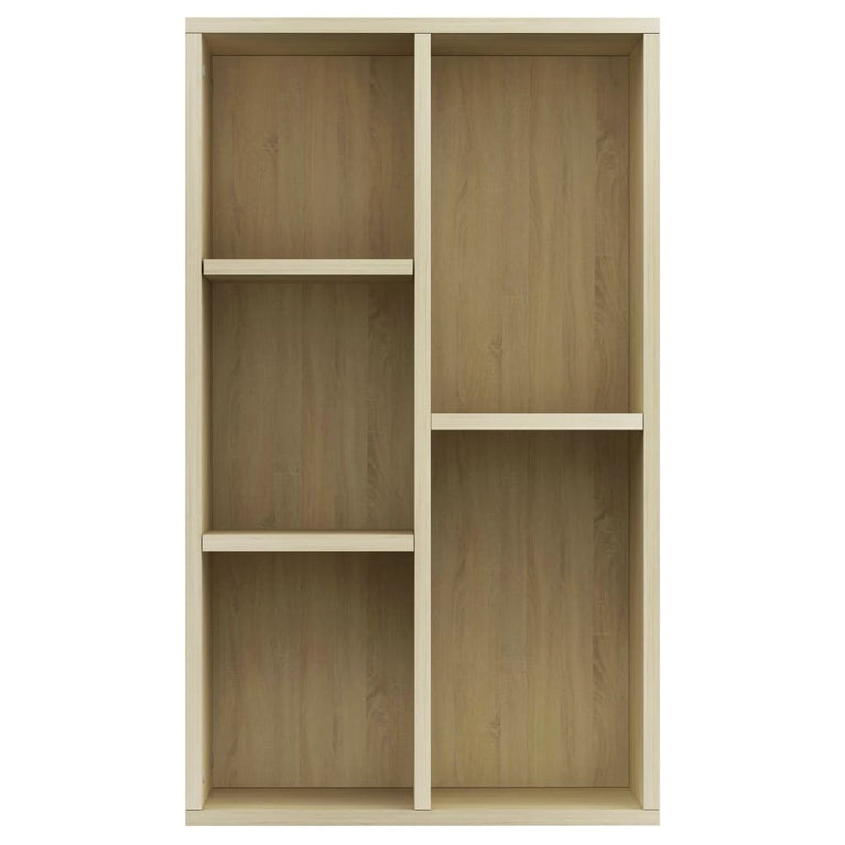 Boekenkast/dressoir 50x25x80 cm spaanplaat sonoma eikenkleurig MeubelReus