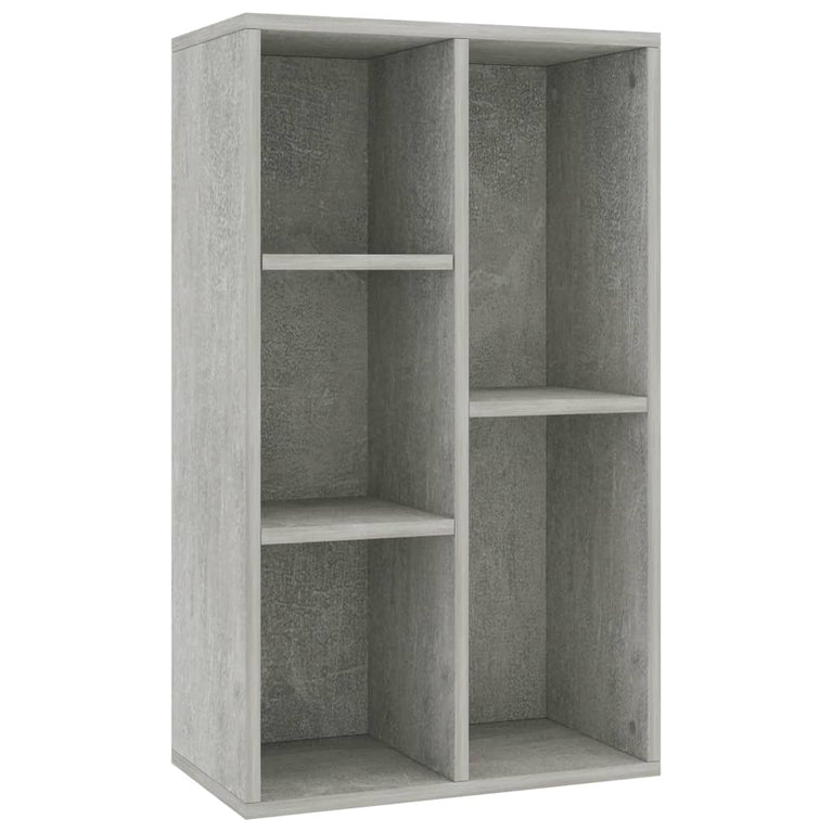 Boekenkast/dressoir 50x25x80 cm spaanplaat betongrijs MeubelReus