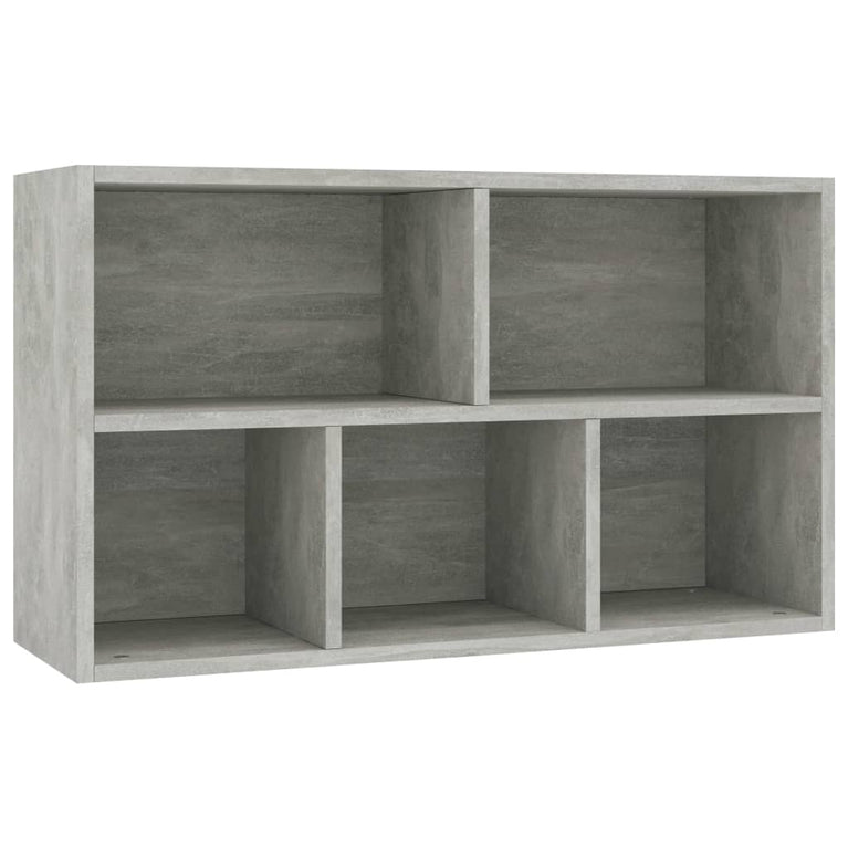Boekenkast/dressoir 50x25x80 cm spaanplaat betongrijs MeubelReus
