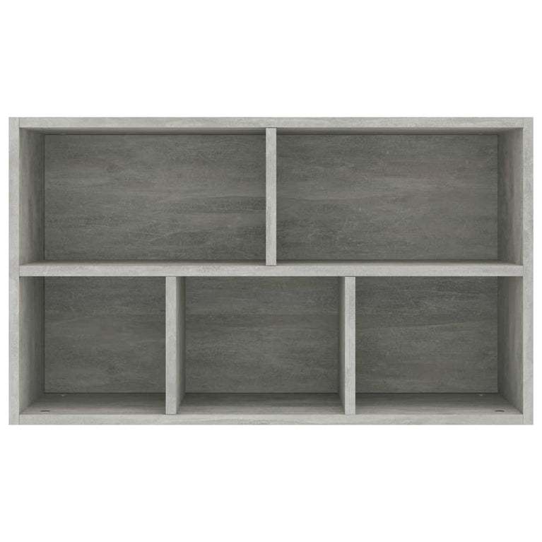 Boekenkast/dressoir 50x25x80 cm spaanplaat betongrijs MeubelReus