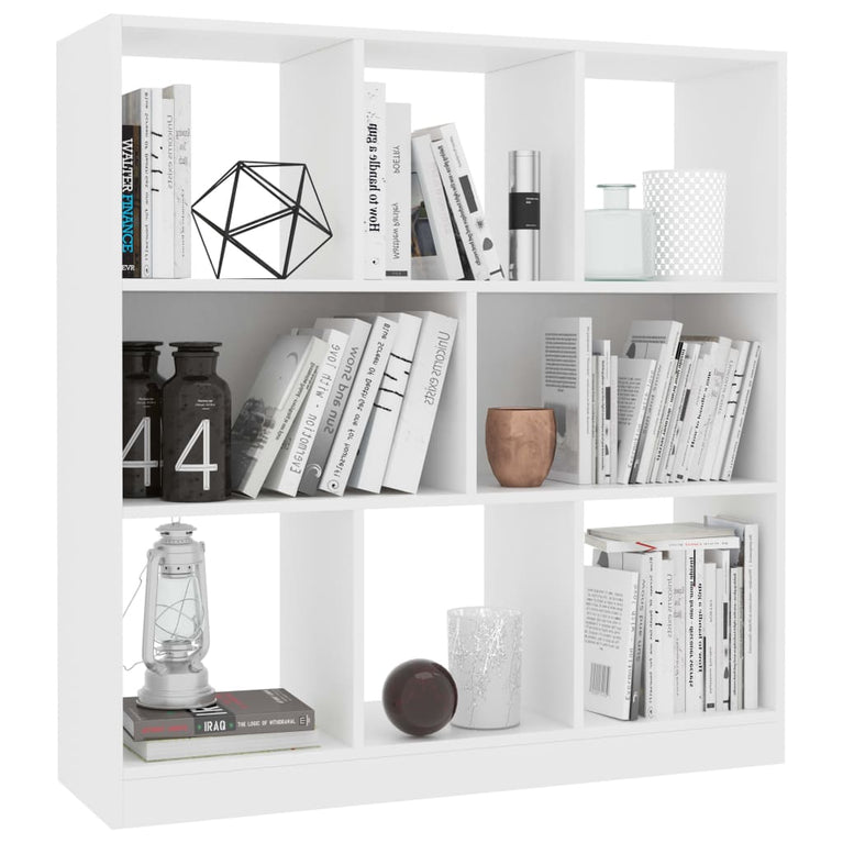 Boekenkast 97,5x29,5x100 cm bewerkt hout wit