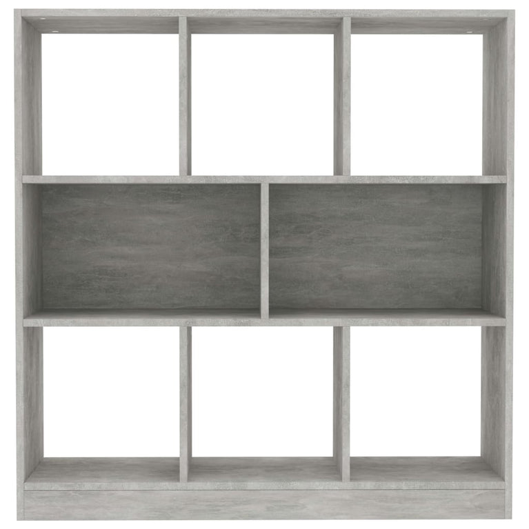Boekenkast 97,5x29,5x100 cm bewerkt hout betongrijs MeubelReus
