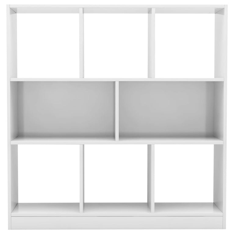 Boekenkast 97,5x29,5x100 cm spaanplaat hoogglans wit MeubelReus