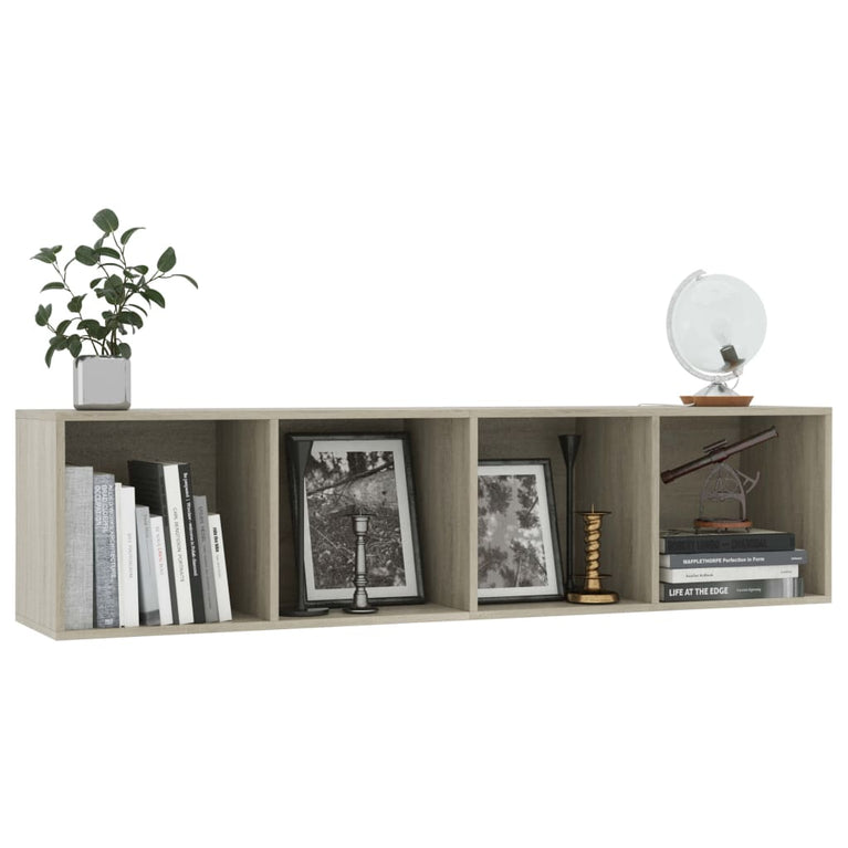Boekenkast/tv-meubel 143x30x36 cm sonoma eikenkleurig MeubelReus
