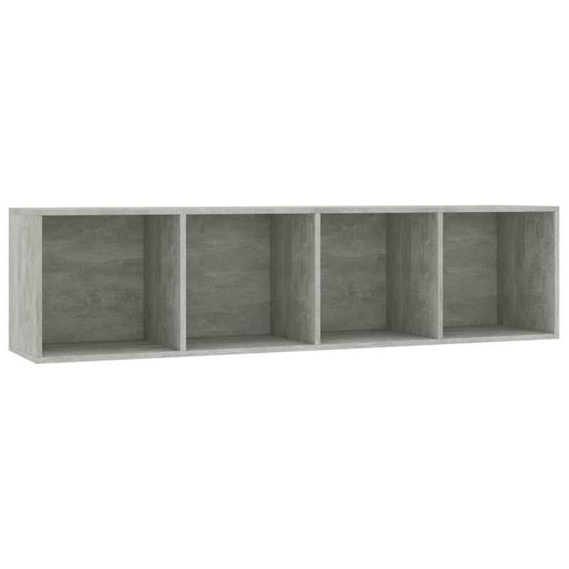 Boekenkast/tv-meubel 143x30x36 cm betongrijs MeubelReus
