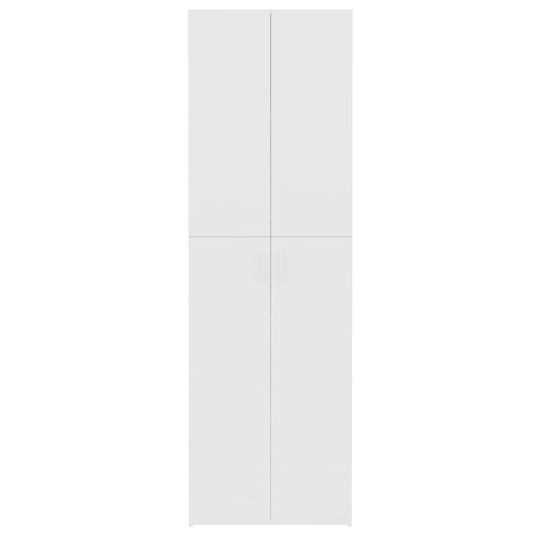 Kantoorkast 60x32x190 cm bewerkt hout wit