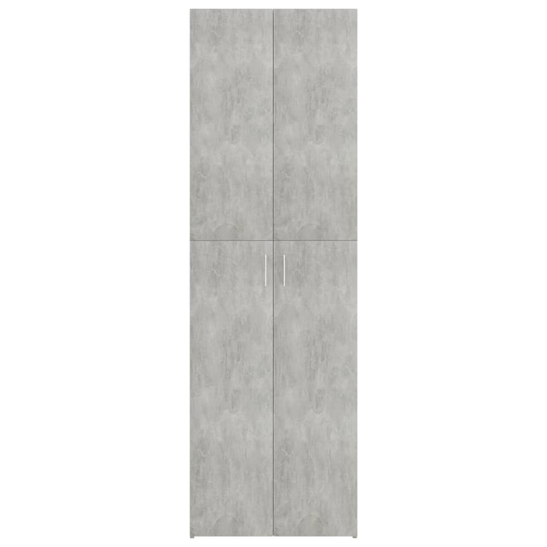 Kantoorkast 60x32x190 cm bewerkt hout betongrijs MeubelReus