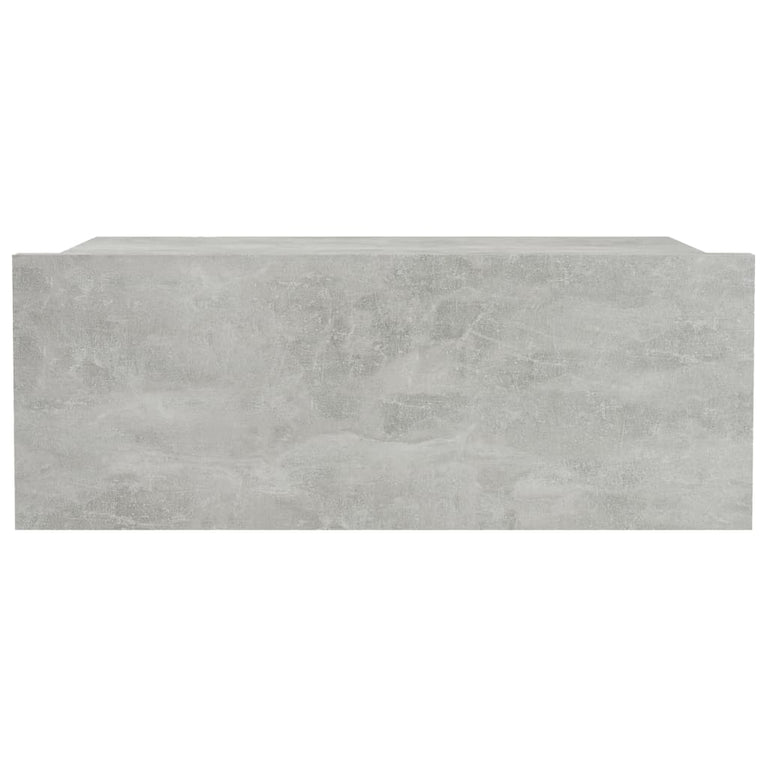 Nachtkastje zwevend 40x30x15 cm bewerkt hout betongrijs MeubelReus