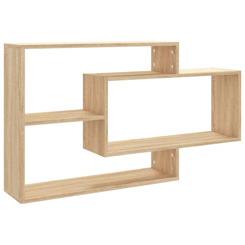 Wandschappen 104x20x58,5 cm bewerkt hout sonoma eikenkleurig