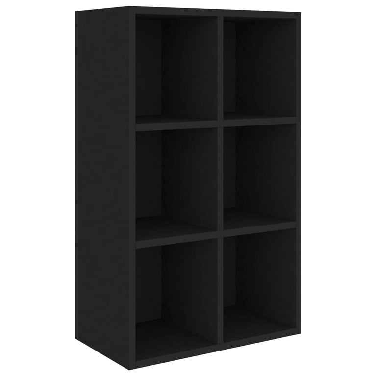 Boekenkast/dressoir 66x30x97,8 cm bewerkt hout zwart MeubelReus