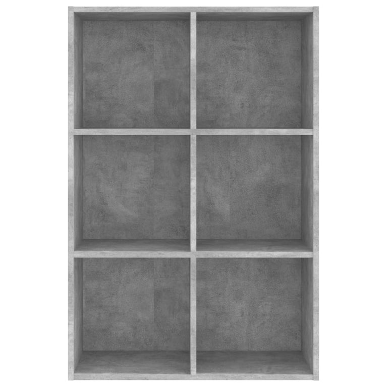 Boekenkast/dressoir 66x30x97,8 cm bewerkt hout betongrijs MeubelReus