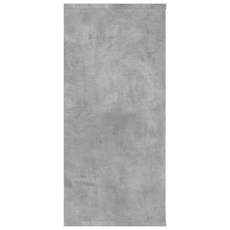 Boekenkast/dressoir 66x30x97,8 cm bewerkt hout betongrijs MeubelReus