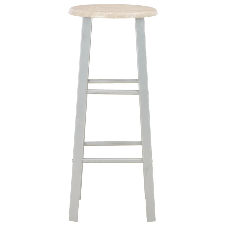3-delige Barset hout en staal MeubelReus
