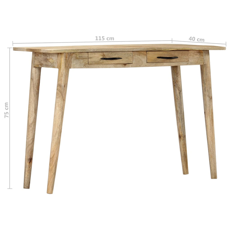 Wandtafel 115x40x75 cm massief ruw mangohout MeubelReus
