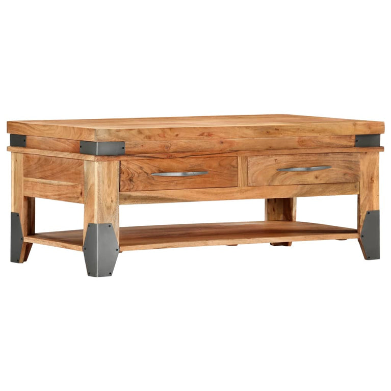 Salontafel 110x52x45 cm massief acaciahout MeubelReus