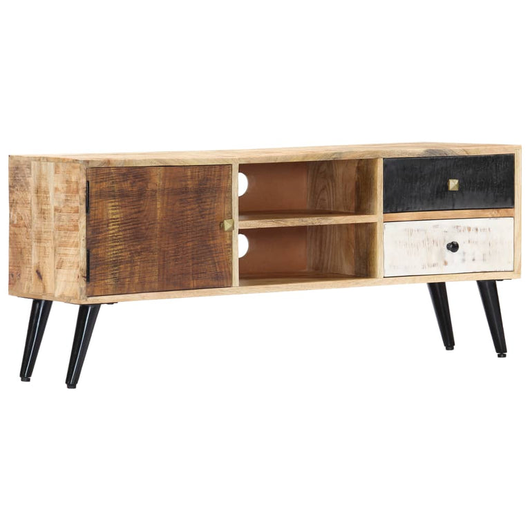Tv-meubel 115x30x47 cm massief mangohout MeubelReus