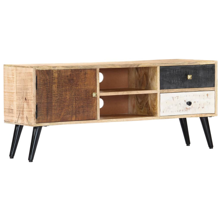 Tv-meubel 115x30x47 cm massief mangohout MeubelReus