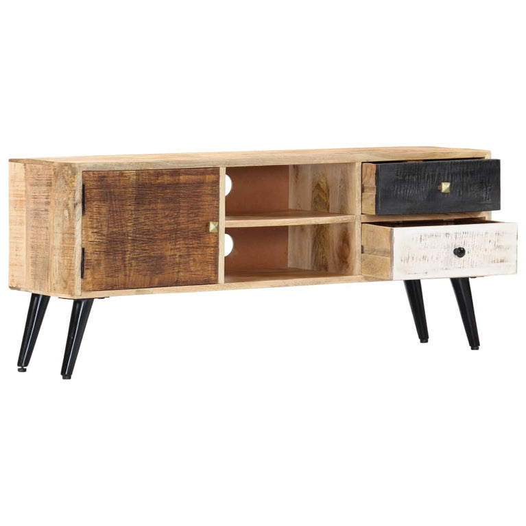 Tv-meubel 115x30x47 cm massief mangohout MeubelReus