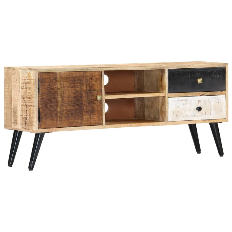 Tv-meubel 115x30x47 cm massief mangohout MeubelReus