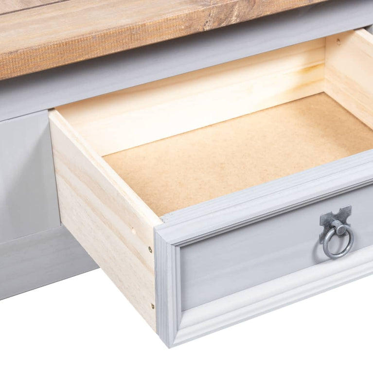 Salontafel 100x60x45 cm Mexicaans grenenhout Corona-stijl grijs MeubelReus