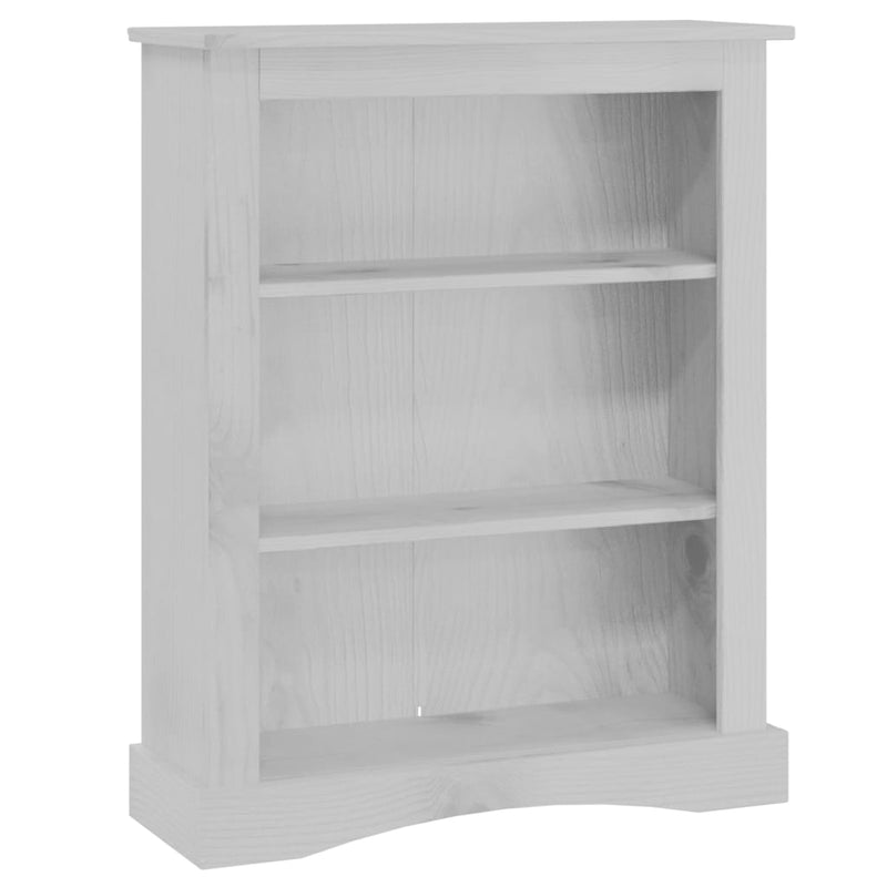 Boekenkast 3 planken 81x29x100 cm grenenhout Corona-stijl grijs MeubelReus