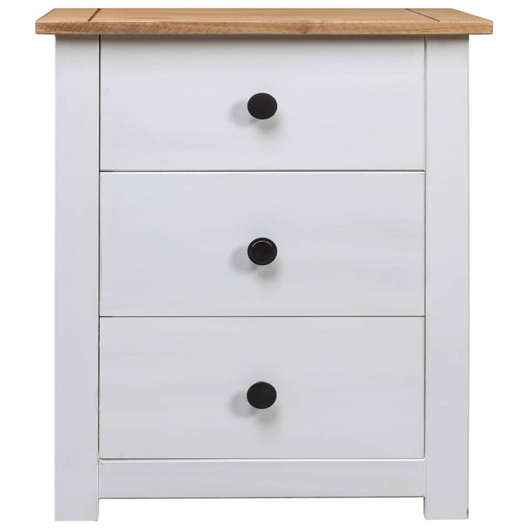 Nachtkastje Panama Range 46x40x57 cm grenenhout wit MeubelReus