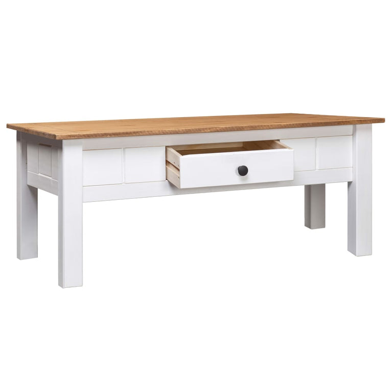 Salontafel Panama Range 100x60x45 cm massief grenenhout wit MeubelReus