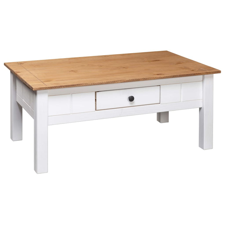 Salontafel Panama Range 100x60x45 cm massief grenenhout wit MeubelReus