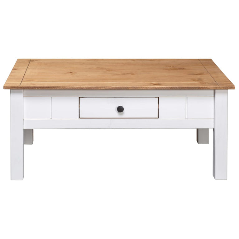 Salontafel Panama Range 100x60x45 cm massief grenenhout wit MeubelReus