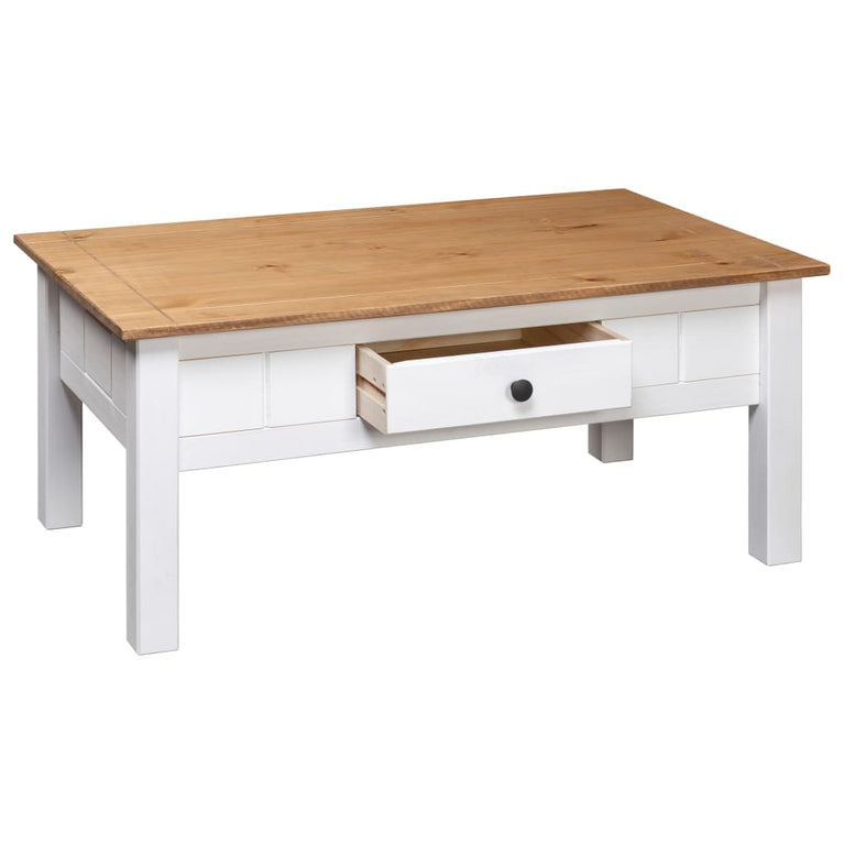 Salontafel Panama Range 100x60x45 cm massief grenenhout wit MeubelReus
