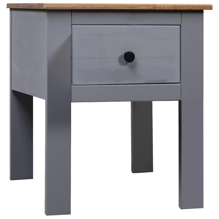 Nachtkastje Panama Range 46x40x57 cm grenenhout grijs MeubelReus