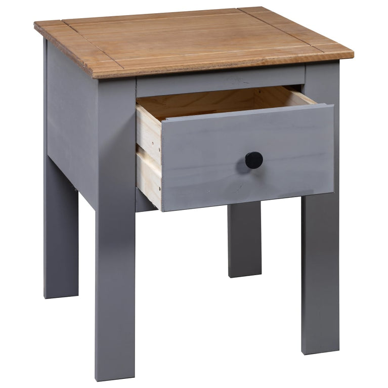 Nachtkastje Panama Range 46x40x57 cm grenenhout grijs MeubelReus
