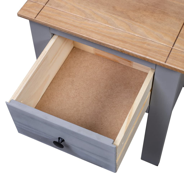 Nachtkastje Panama Range 46x40x57 cm grenenhout grijs MeubelReus