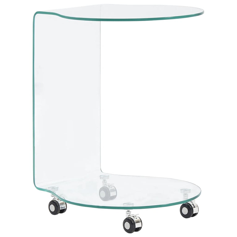 Salontafel 45x40x58 cm gehard glas MeubelReus