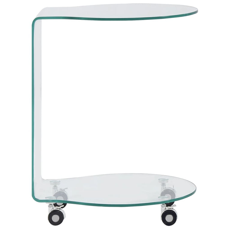 Salontafel 45x40x58 cm gehard glas MeubelReus