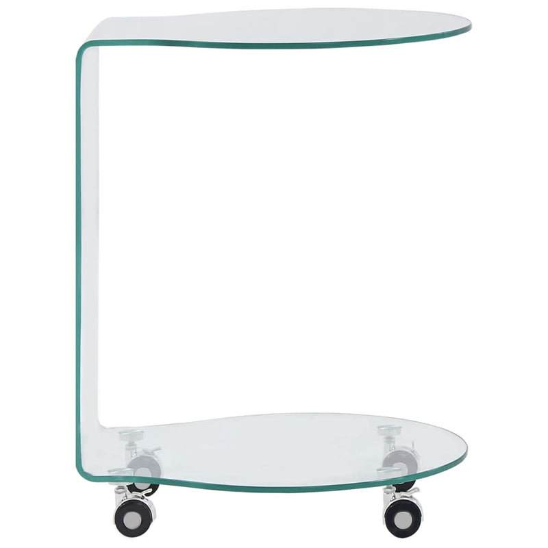 Salontafel 45x40x58 cm gehard glas MeubelReus